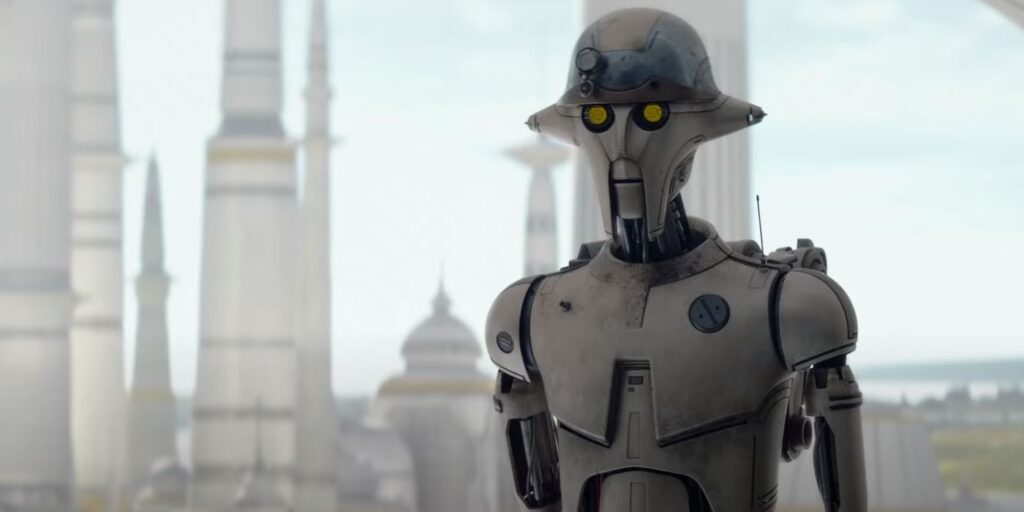 The lightsaber droid Huyang from Ahsoka.