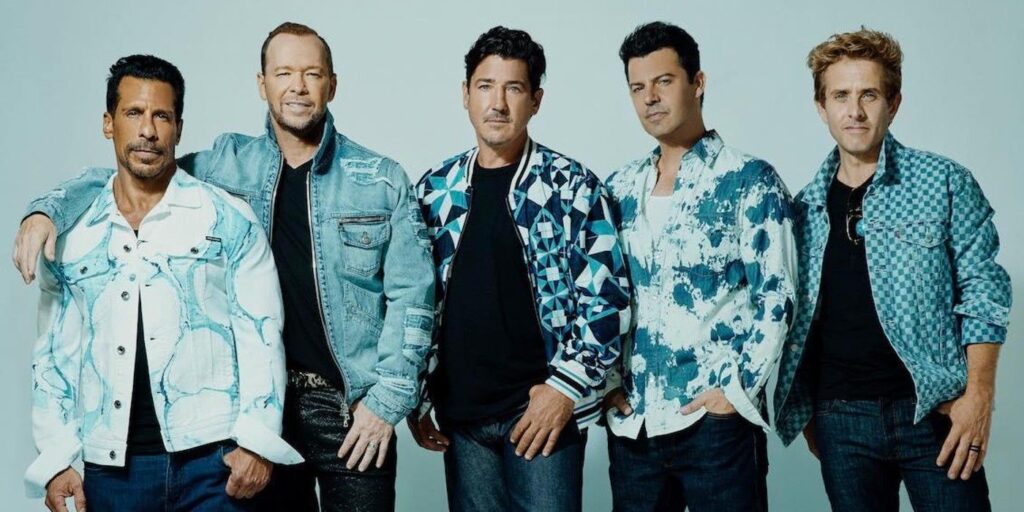 New Kids On The Block dressed in blue