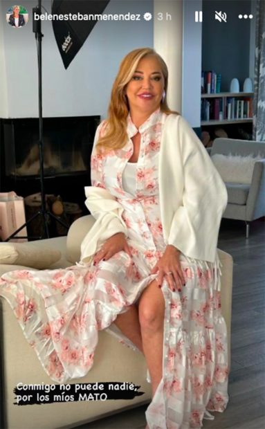Belén Esteban en un storie de su perfil de Instagram / Redes sociales