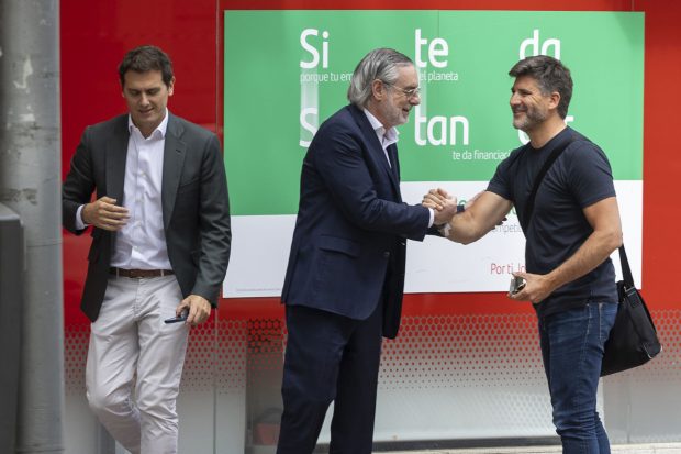Albert Rivera y Toño Sanchís en Madrid / Gtres