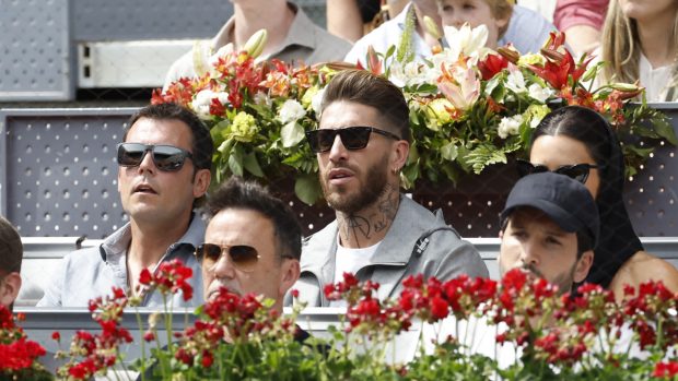 Sergio Ramos y Pilar Rubio en el Madrid Mutua Open / Gtres