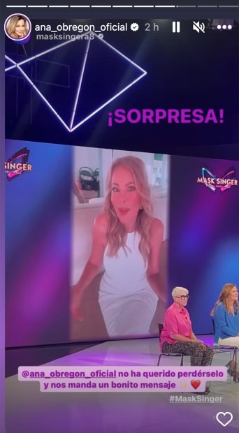 Ana Obregón manda un mensaje a 'Mask Singer' / Instagram