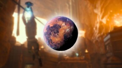 Jedha Planet over blurred Pilgrims Sanctuary