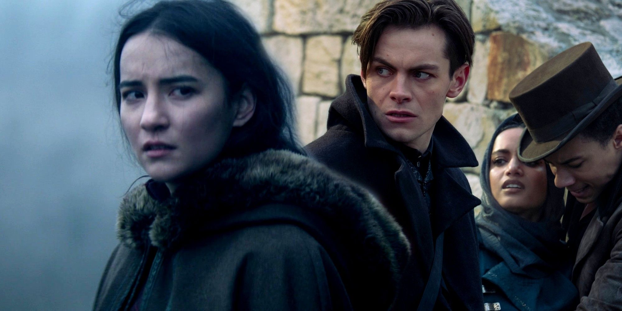 Shadow and Bone Jessie Mei Li Freddy Carter Amita Suman y Kit Young como Alina Starkov Kaz Brekker Inej Ghafa y Jesper Fahey