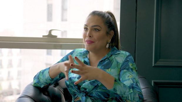 Amor Romeira en una entrevista para 'Mtmad Outdoor'. / Telecinco