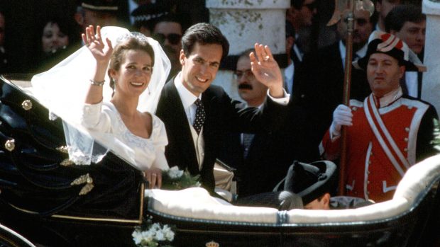 Infanta Elena y Jaime de Marichalar el día de su boda / Gtres