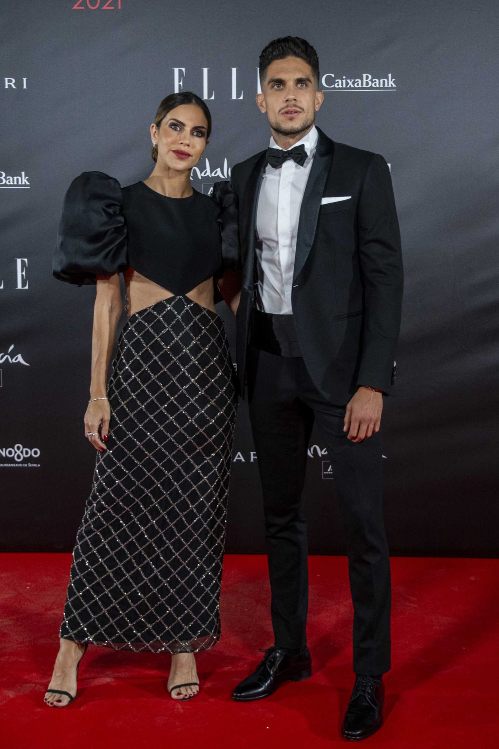 Marc Bartra y Melissa Jiménez en un evento / Gtres