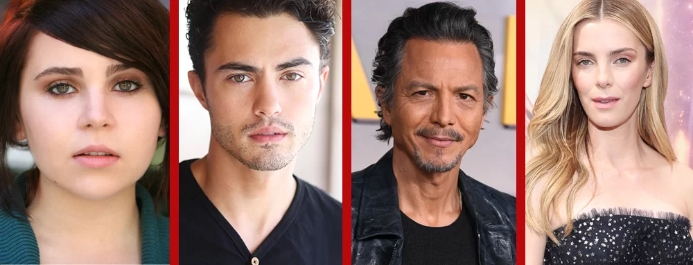 parrilla de reparto para la serie de anime de la isla del cráneo de netflix