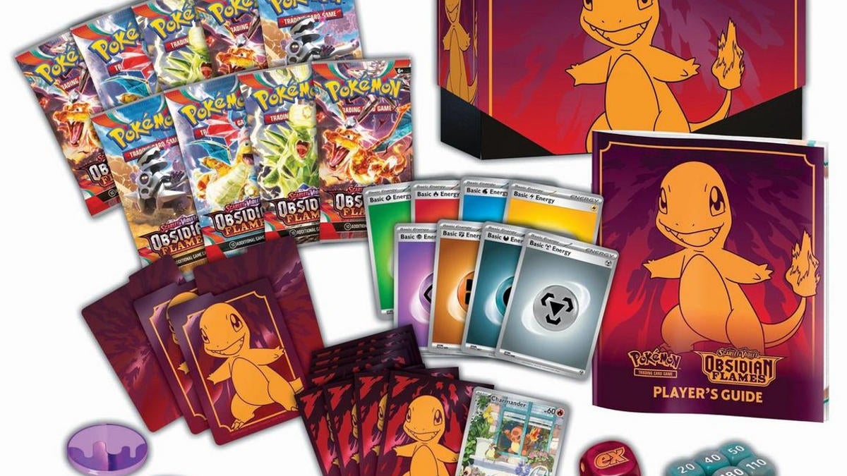 El juego de llamas de obsidiana escarlata y violeta de Pokémon TCG ya está a la venta
