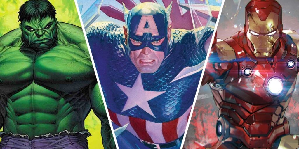 Captain America Hulk and Iron Man Marvel Comics
