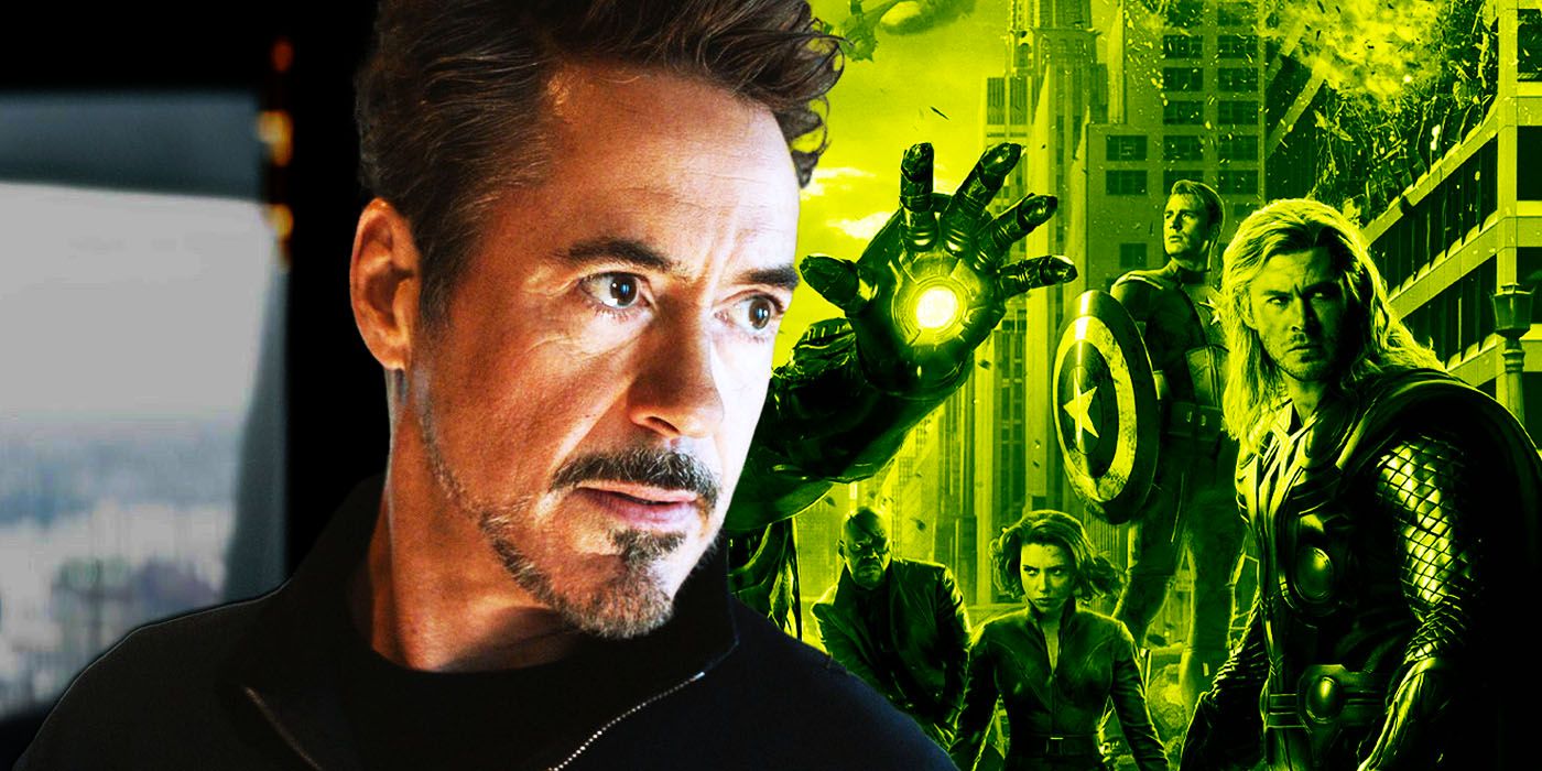 Tony Stark and the original Avengers team