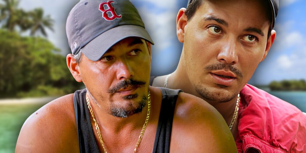 survivor boston rob montage with tropical background