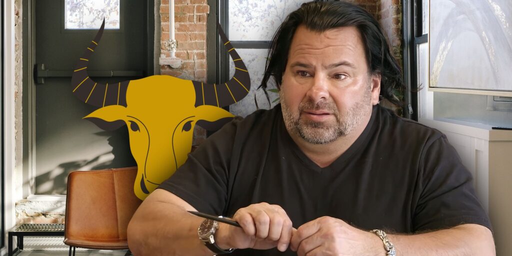 big ed brown 90 day fiance montage with big ed in black and taurus zodiac symbol