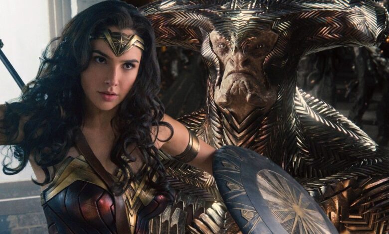 Wonder Woman and Steppenwolf in the DCEU