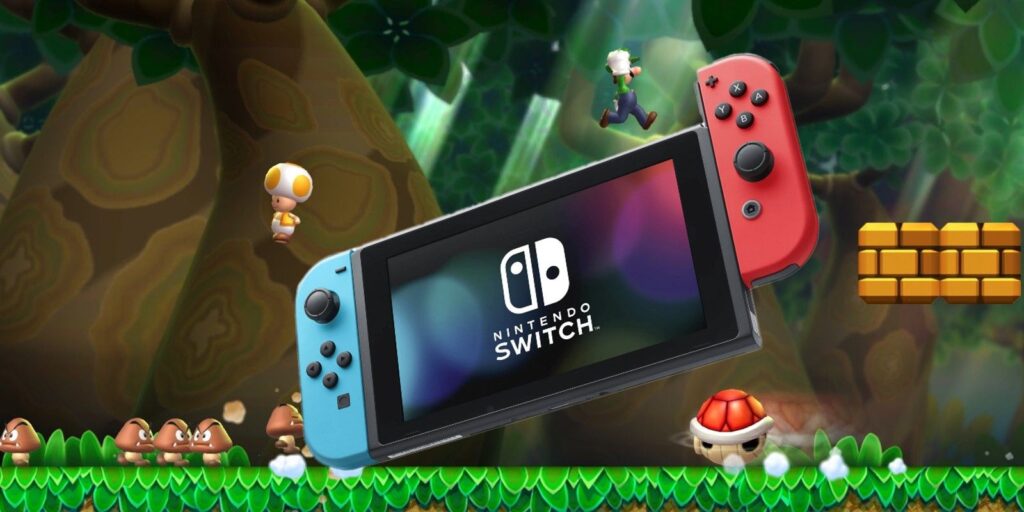 An image from the new Super Mario Bros. U featuring a Nintendo Switch