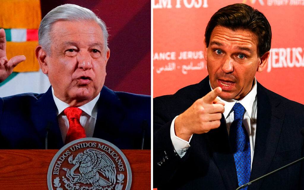 AMLO 'tiene un desaste en sus manos', critica gobernador DeSantis