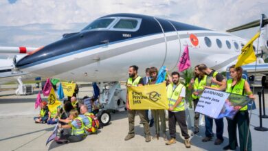 Activistas climáticos causan cierre del aeropuerto de Ginebra