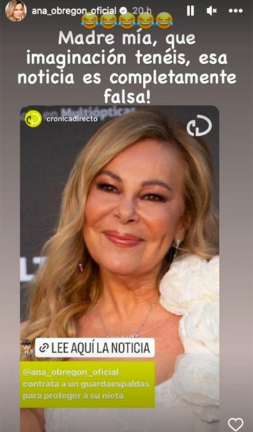 Ana Obregón en Instagram / Redes sociales