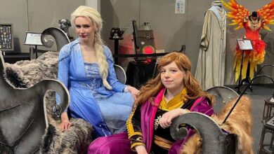 Anna and Elsa cosplay from Frozen