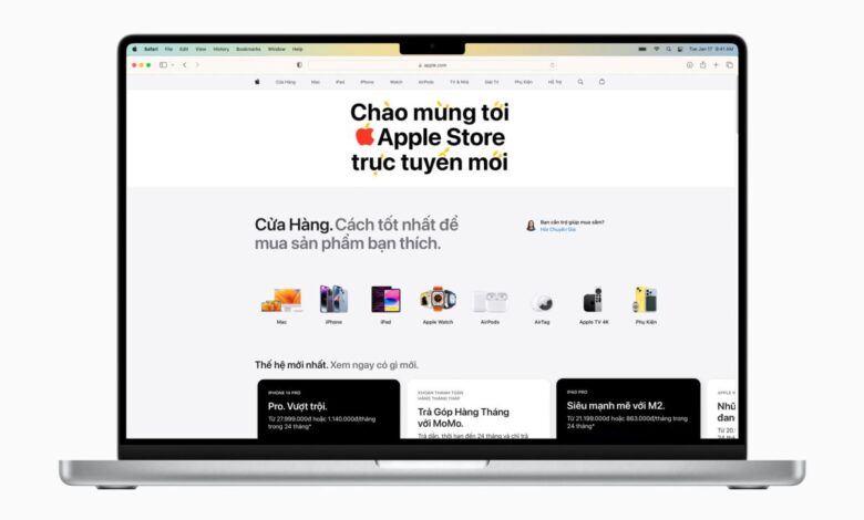 Apple lanza su tienda online en Vietnam