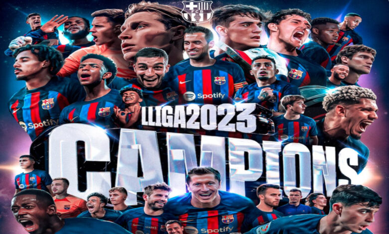 Canta Barcelona en alirón en la Liga de España | Video