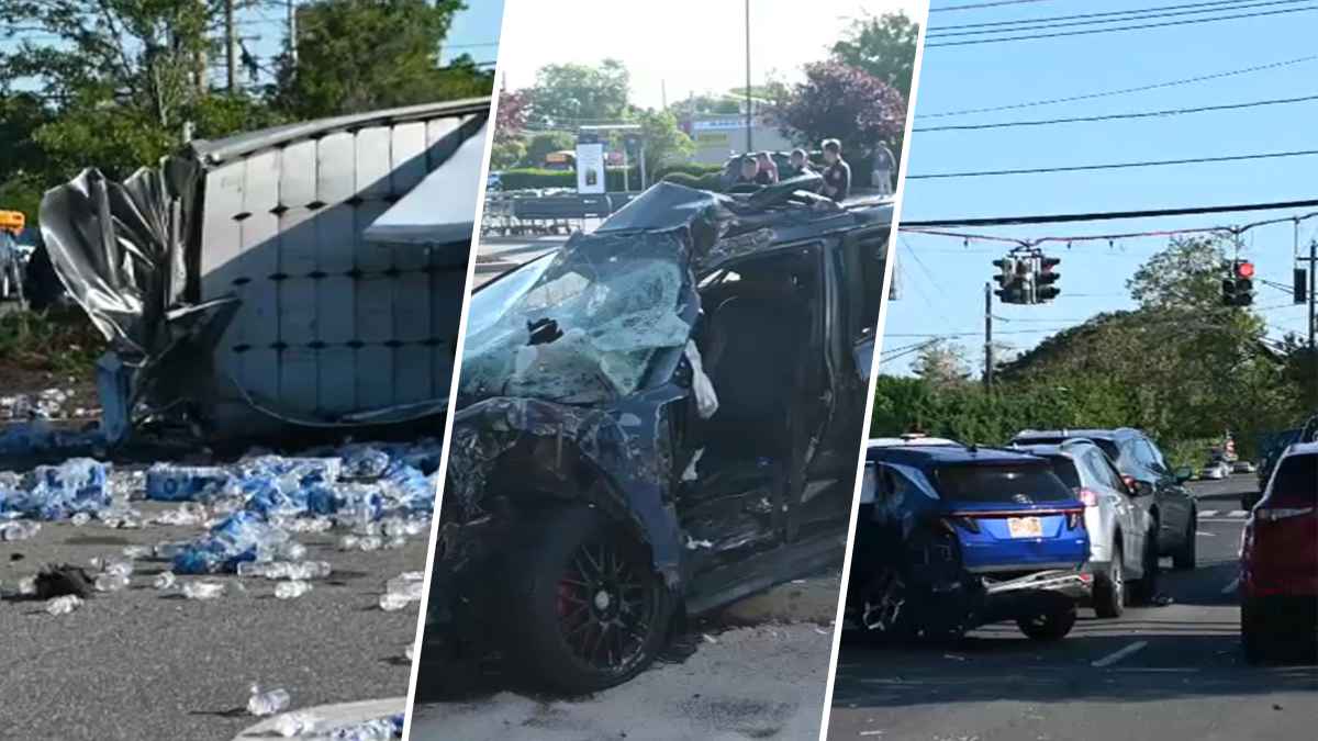 Choque con un camión de Walmart en Long Island deja heridos