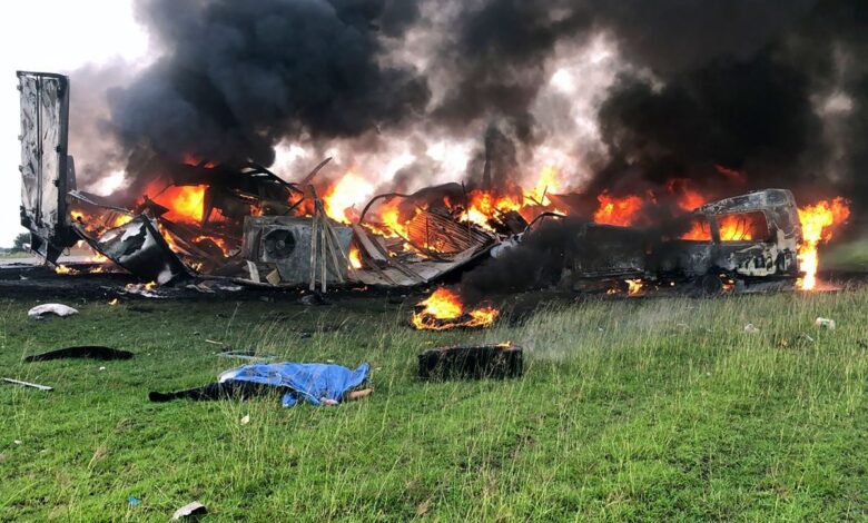 Choque de tráiler deja 26 muertos en Tamaulipas