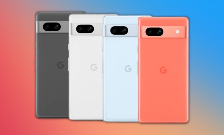 Pixel 7a in all its four colors