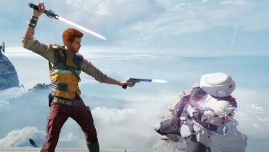 Star Wars Jedi: Survivor Blaster Stance Finisher Against Stormtrooper Scout