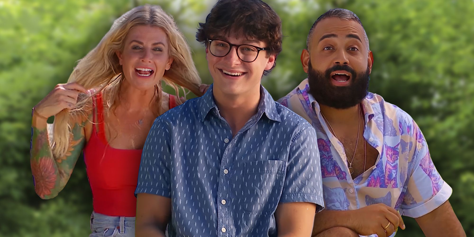 Carson Garrett, Yam Yam Arocho, and Carolyn Wiger Survivor