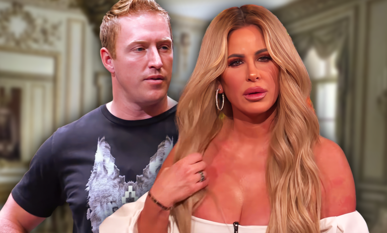 RHOA's Kroy Biermann and Kim Zolciak with serious looks