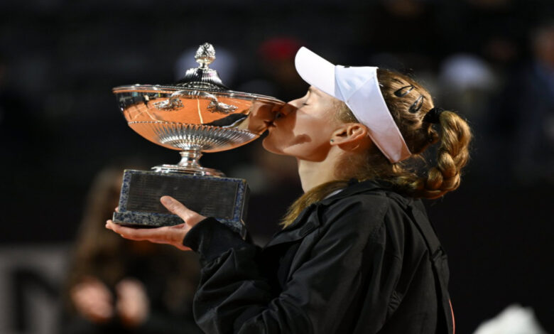 Conquista Elena Rybakina el título en el Abierto de Roma | Video