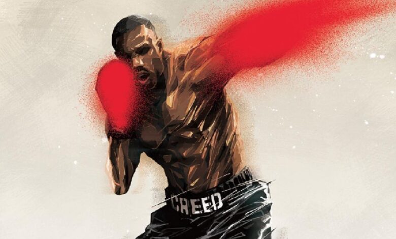 Michael B Jordan Creed 3 Anime Poster