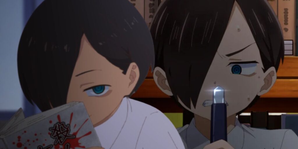 Kyotaro being creepy in The Dangers in My Heart