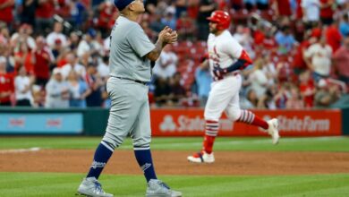 Derrota de los Dodgers se convierte en una fiesta de jonrones para los Cardenales