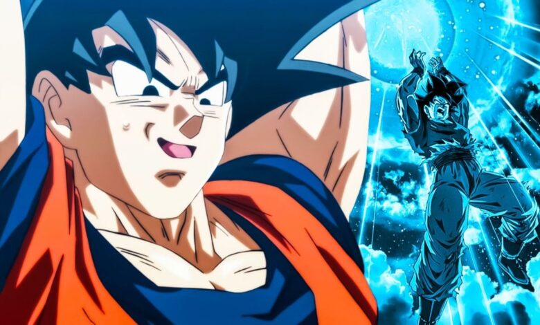 Goku's Spirit Bomb in Dragon Ball.