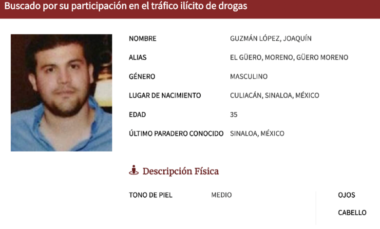 EU sanciona a un "Chapito" por tráfico de fentanilo