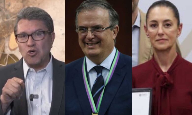 Ebrard y Monreal reclaman apoyos a corcholatas; son 'libres expresiones': Sheinbaum
