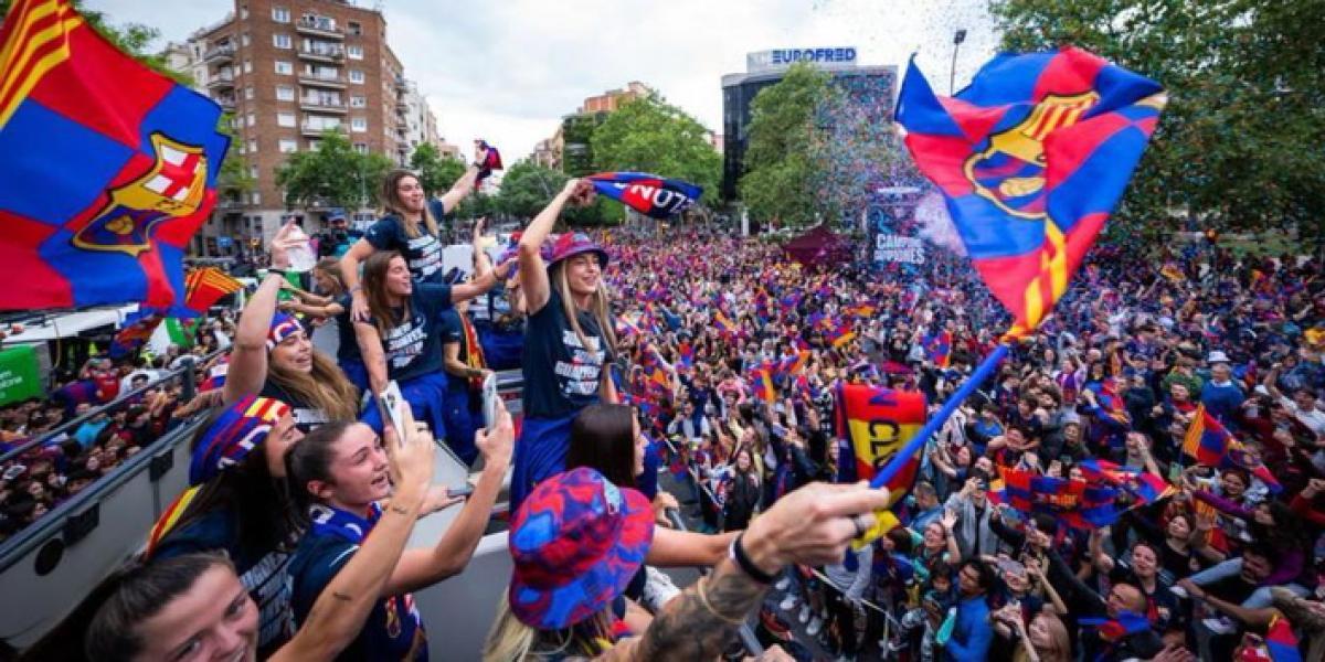 El Barça femenino, con ganas de repetir rúa tras la final de Eindhoven
