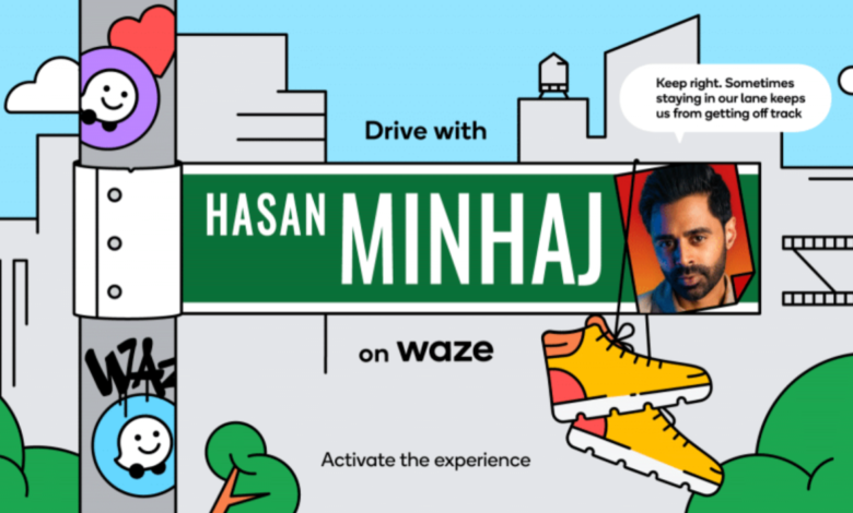 El comediante Hasan Minhaj ahora puede dirigirte a través del tráfico en Waze