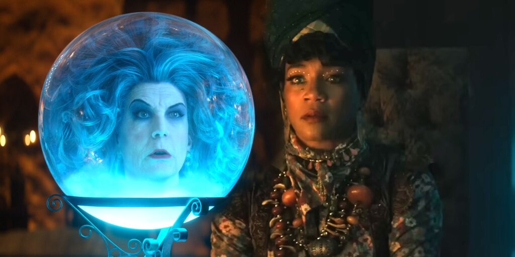 Jamie Lee Curtis and Tiffany Haddish in Haunted Mansion