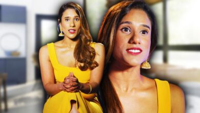 Side by side images of Love Is Blind's Deepti Vempati
