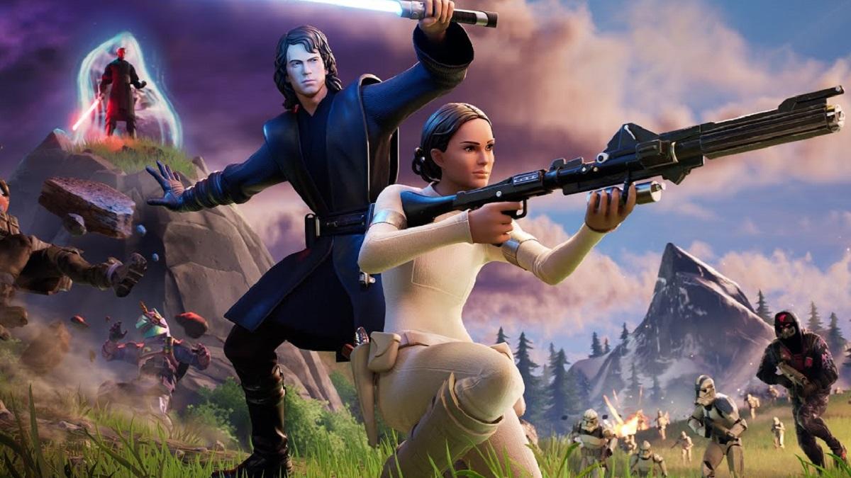 El evento Fortnite x Star Wars agrega Darth Maul, sables de luz y poderes de la fuerza