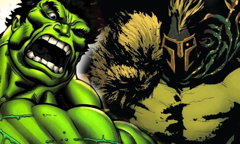 Hulk and his future son Bruce Jr from Old Man Logan