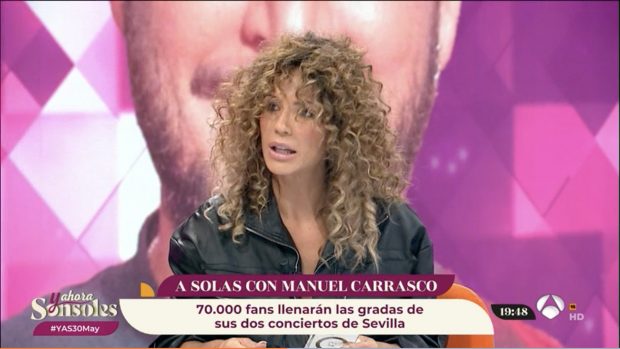 Tamara Gorro en el plató de 'Y ahora Sonsoles'. / Antena 3
