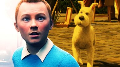 Tintin and snowy