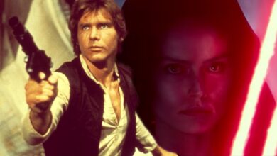 Han Solo and Rey Skywalker.