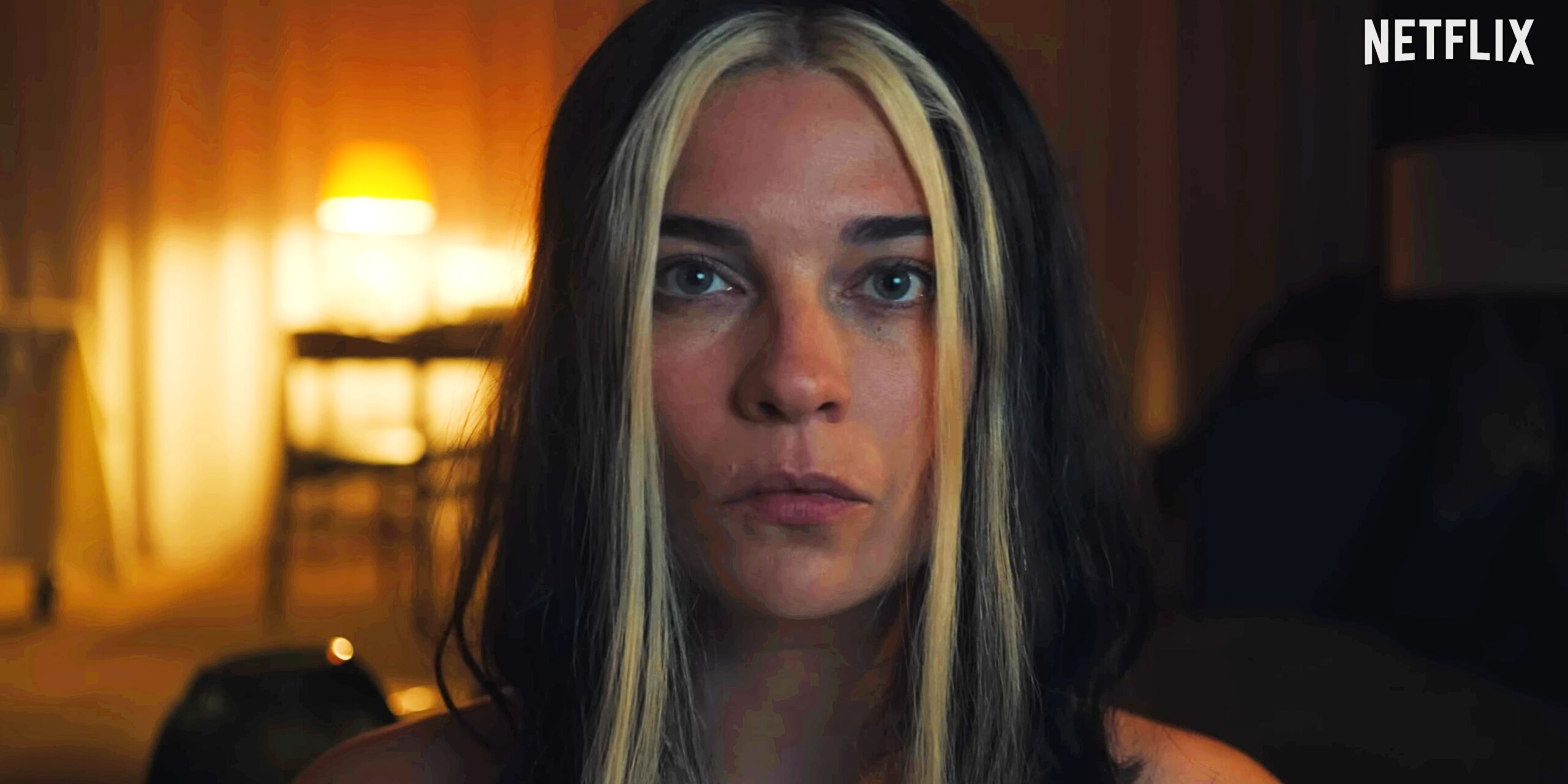 Annie Murphy blank-faced in Black Mirror season 6
