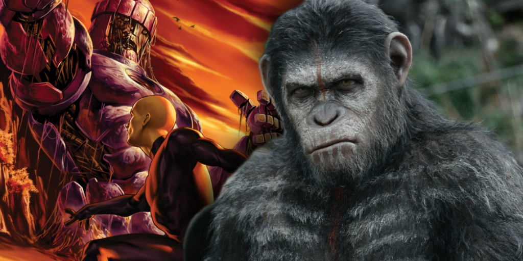Immortal X-Men #14 Cover with Ceasar Planet of the Apes