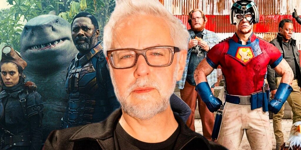 James Gunn and the cast of The Suicide Squad and Peacemaker